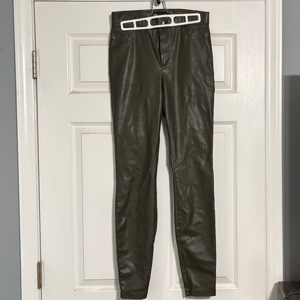 Zara Faux Leather Trousers